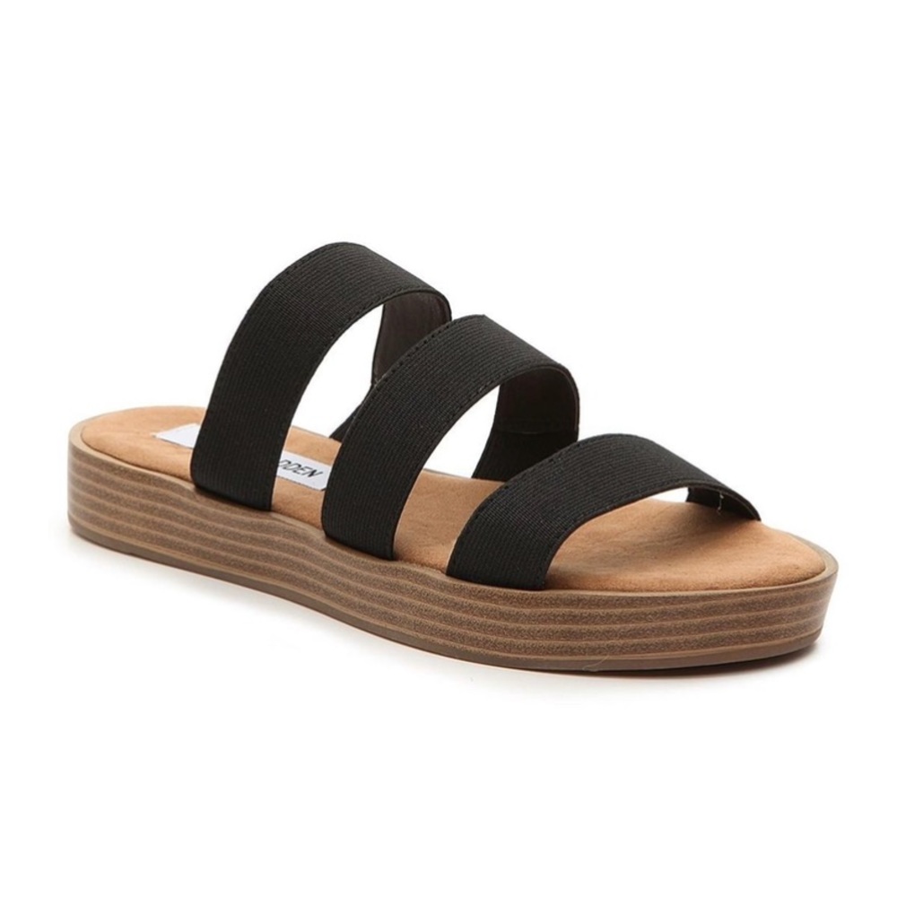 Steve Madden Glyn Platform Sandals Black